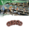 Oil Seal/10x25x8mm Brown 5 Pcs/Seal Ring Rotary Shaft Seal Fluorine Rubber