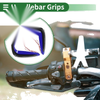 Motorcycle Hand Grips Cover Kit / Handlebar Diamond Rubber