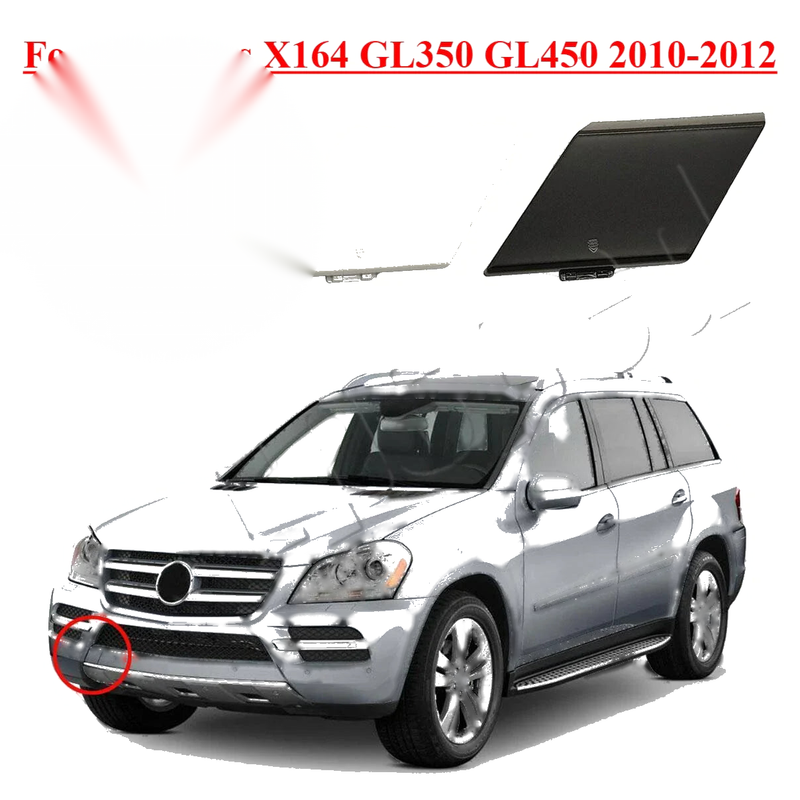 Mercedes X164 GL350 GL450 Front Bumper Tow Hook Eye Cover Cap (2010–2012)