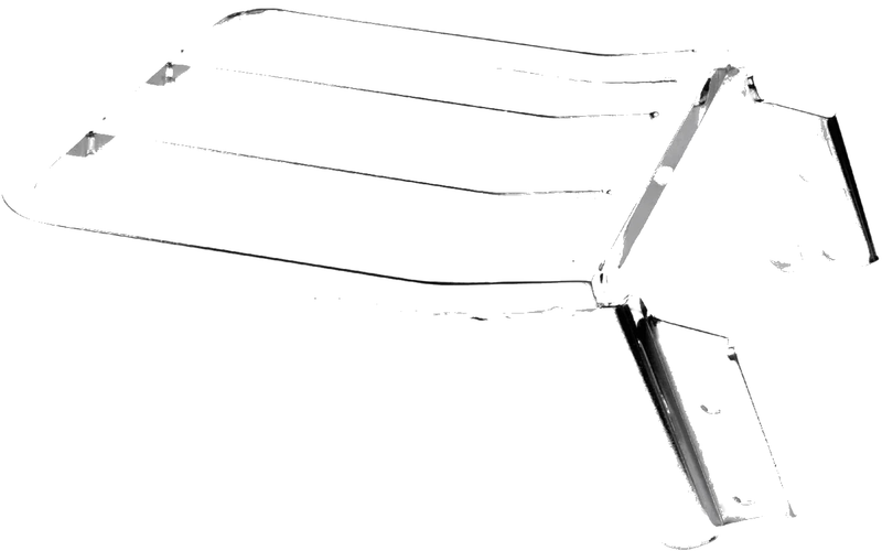 Harley Sportster XL, Dyna, Softail Chrome Sissy Bar Backrest Luggage Rack