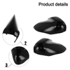 Car Accessories Door Wing Mirror Cover Cap Gloss Black Side Mirror Cover