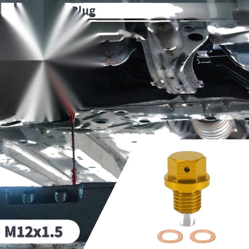 Car, Motorcycle, Boat 1x M12x1.5 Engine Oil Drain Plug with Gasket