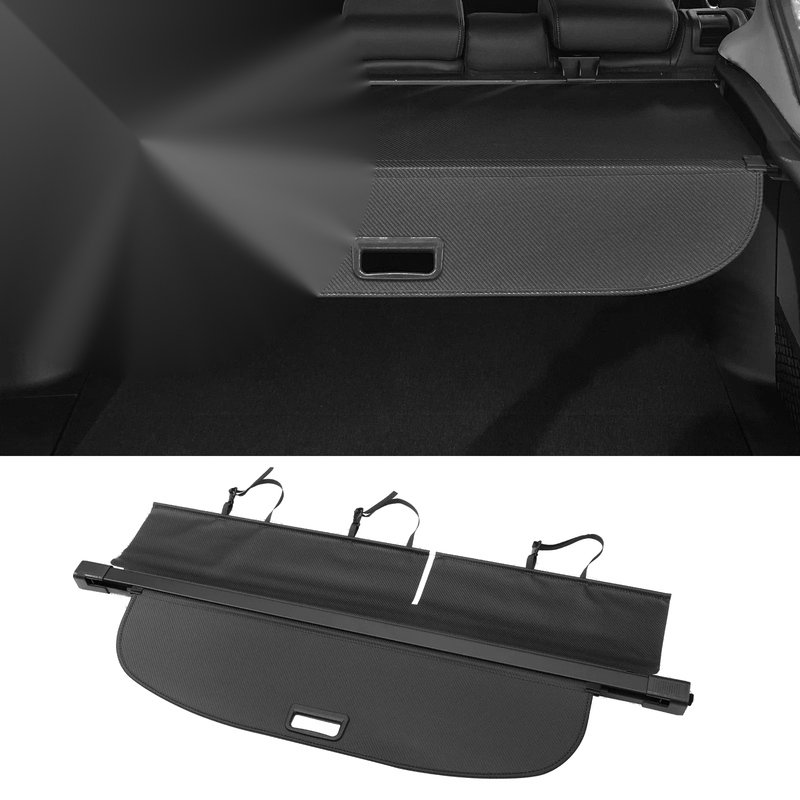 Jeep Cherokee 2014-2018 - Carbon Fiber Black Retractable Cargo Cover