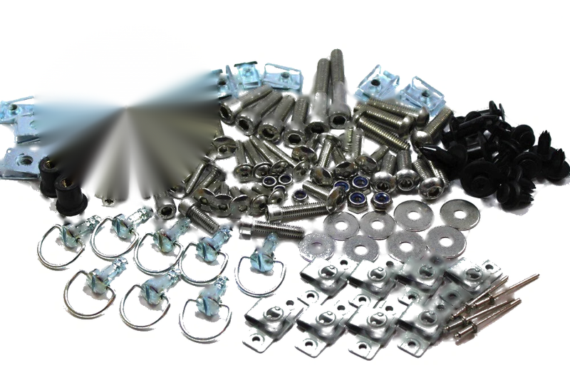 Motorcycle 158 Piece Universal Race Track Pack Fairing Bolts Fixings Dzus