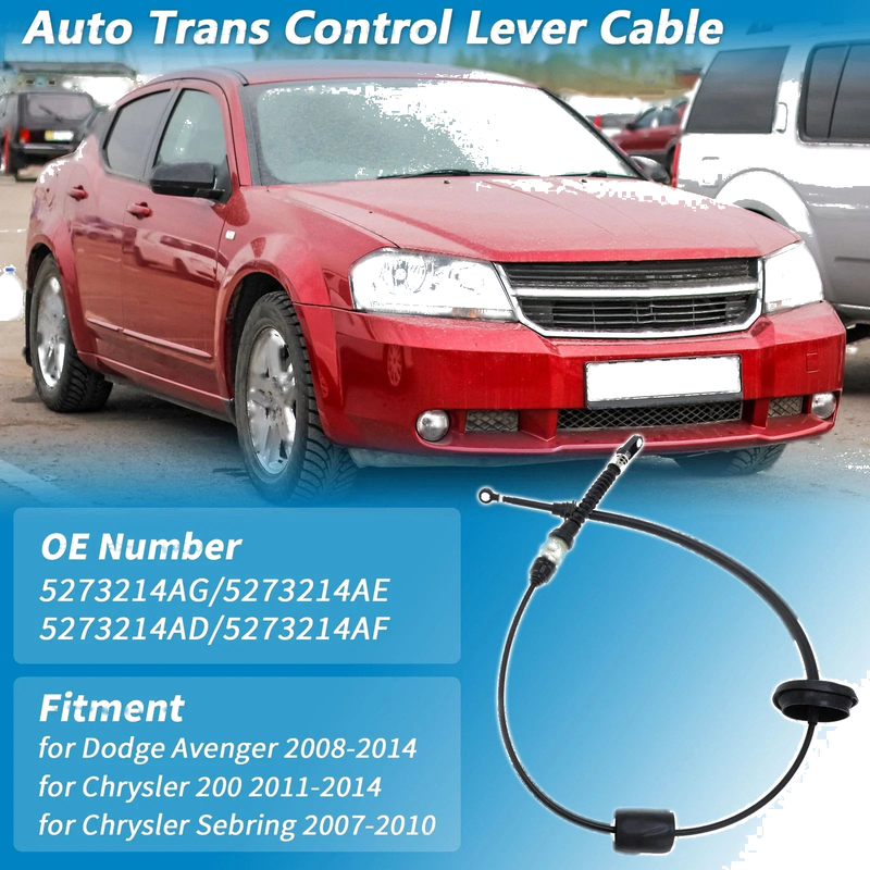 Dodge Avenger, Chrysler 200 Auto Trans Gear Shifter Cable (2011-2014)