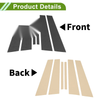 BMW 3-Series Carbon Fiber Black 6 x Door Pillar Window Trim (2019-2022)