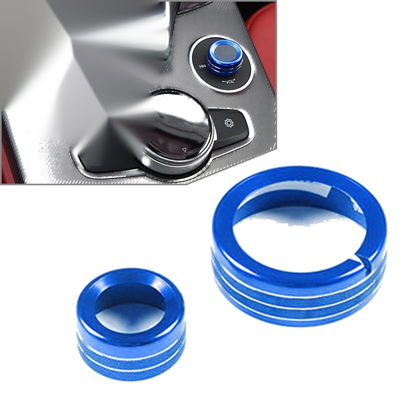 Alfa Romeo Giulia Stelvio Blue Multimedia Knob Ring (2020-2021)