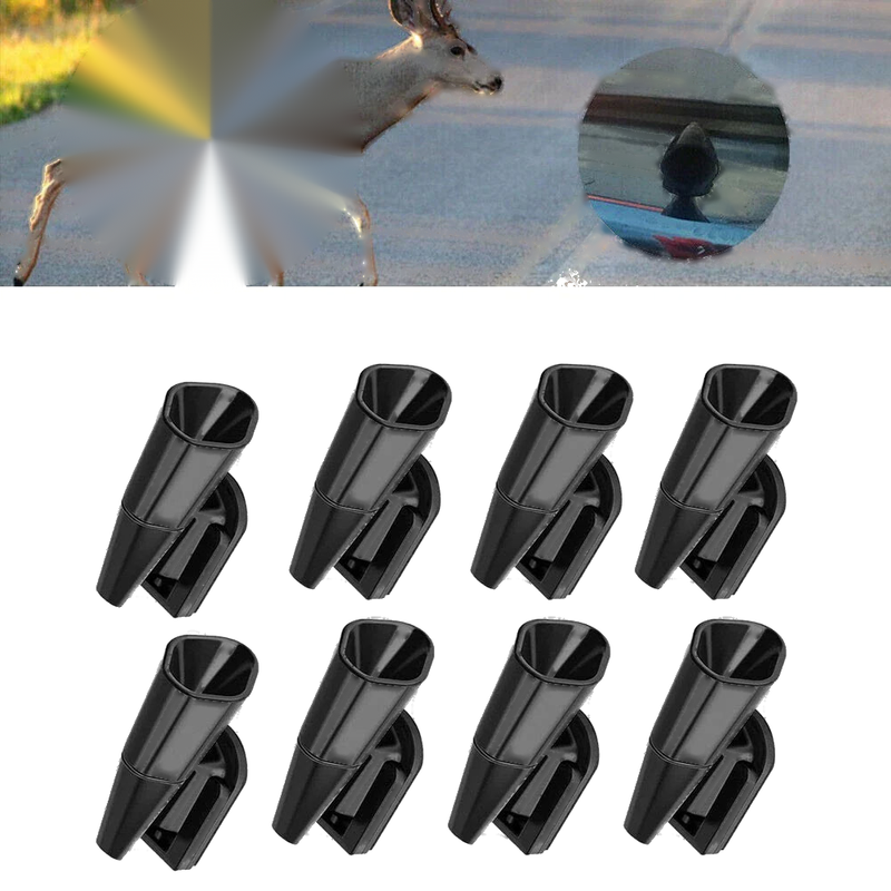 All Vehicles All Season ABS Plastic Deer Whistle Animal Repeller 8 Pack