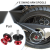 1 Pair Motorbike Swingarm Spools 8mm CNC Swing Arm Spools Slider Stand Red