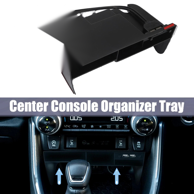 Toyota RAV4 1pcs Black Center Console Box Organizer (2019–2021)