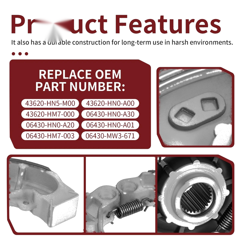 Honda Rancher 400 TRX400FA / FGA 2004-2007 Rear Brake Drum Hub & Shoes Kit