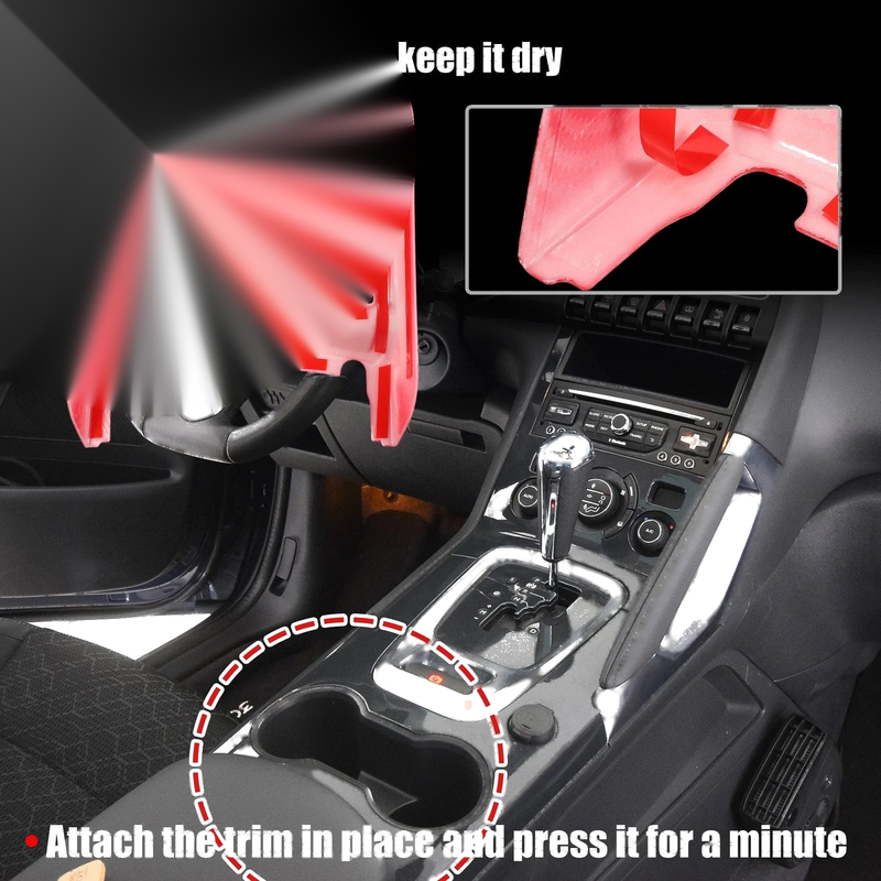 Dodge Charger Chrysler 1 x Cup Holder Cover Trim Decor Sticker