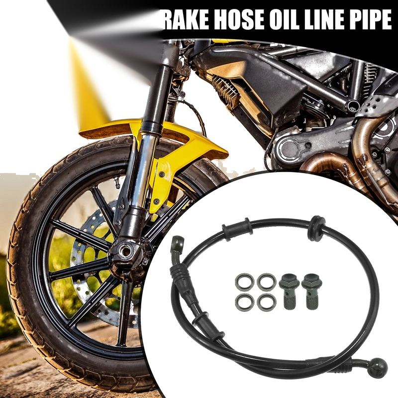 Motorcycle 70cm 28 Degree Oil Hose Set