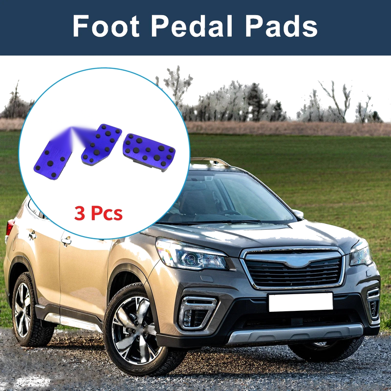 Subaru Forester 3 Pcs Automatic Foot Accelerator Pedal Covers (2019-2021)