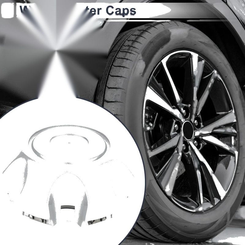 TOYOTA LAND CRUISER Silver Tone Plastic 1Pc Wheel Center Caps