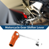 Bosuer M5 Folding Shifter Lever Silver-Tone Orange Head