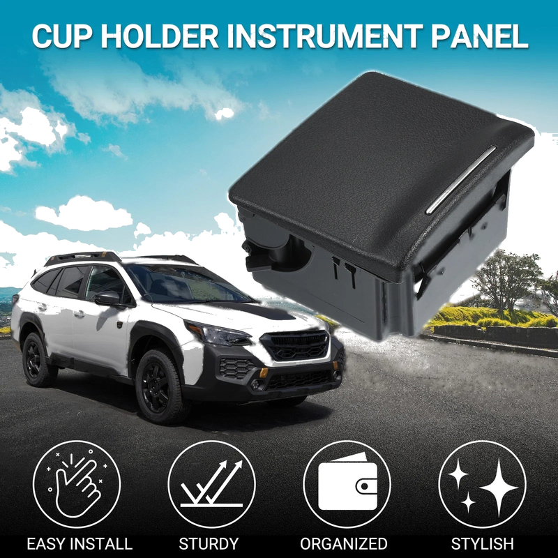 Subaru Outback (2007-2009) Black 1 x Practical Drink Holder Cup Holder