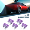 Car Boat Truck SUV Motorcycle Purple Blade Style Fuses 50pcs 35A Mini Size