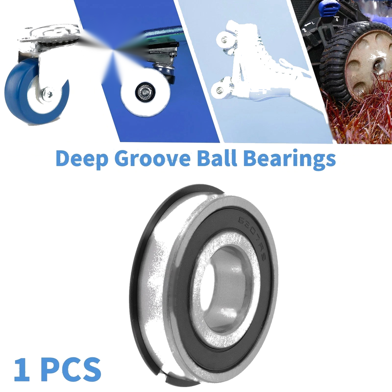 Generic Bearing 35x80x21mm Deep Groove Ball Bearings Silver Tone Black