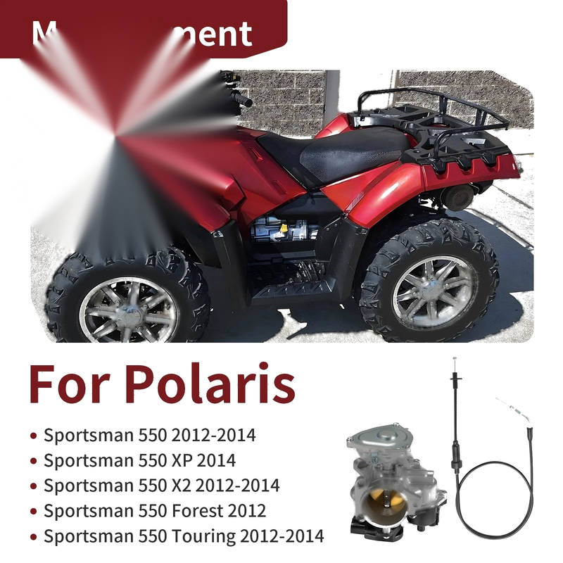Polaris Sportsman 550 XP X2 Throttle Body Assembly & Cable (2012–2014)