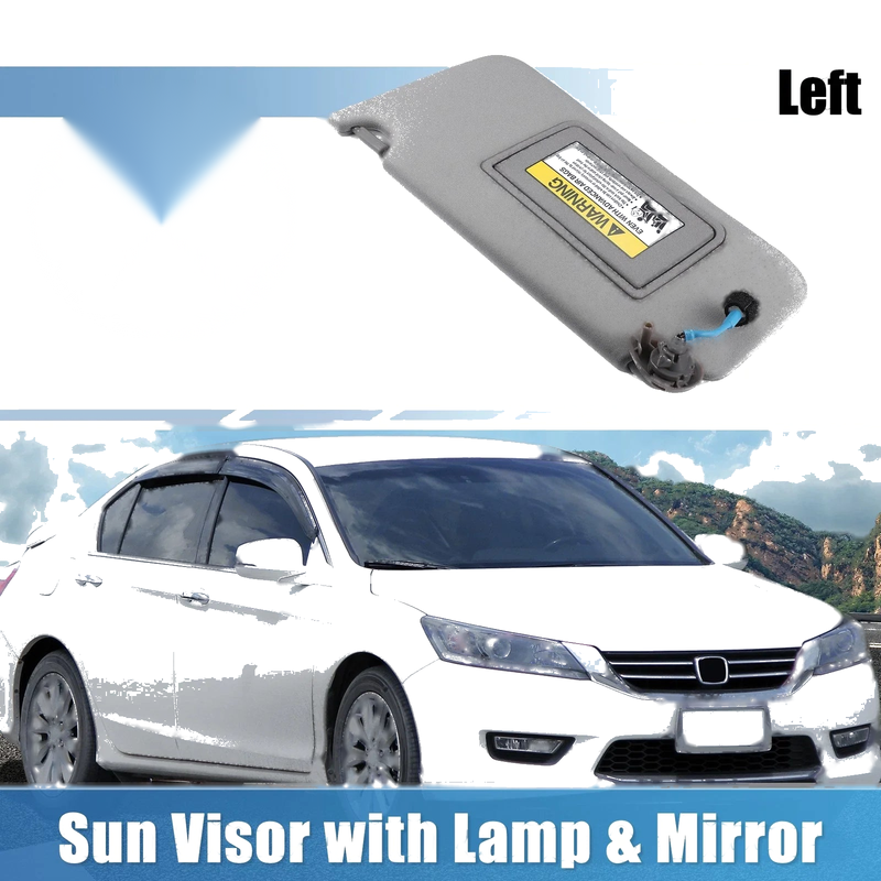 Honda Accord Left Driver Side Sun Visor with Light Mirror (2003-2007)
