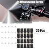 Make Model Screws 20pcs M5 5mm Windscreen Screws Silver Tone
