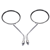 Honda CB750, CL90, CB100, CL125 10mm Chrome Round Side Mirrors (1969-1982)
