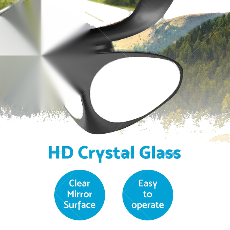 Car Exterior Panoramic Door Side Rear View Mirror Blind Spot 360°