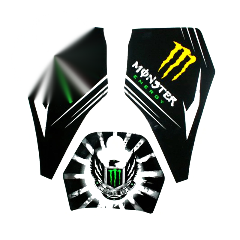 Yamaha Peewee 80 3M Monster Decals Graphics Stickers