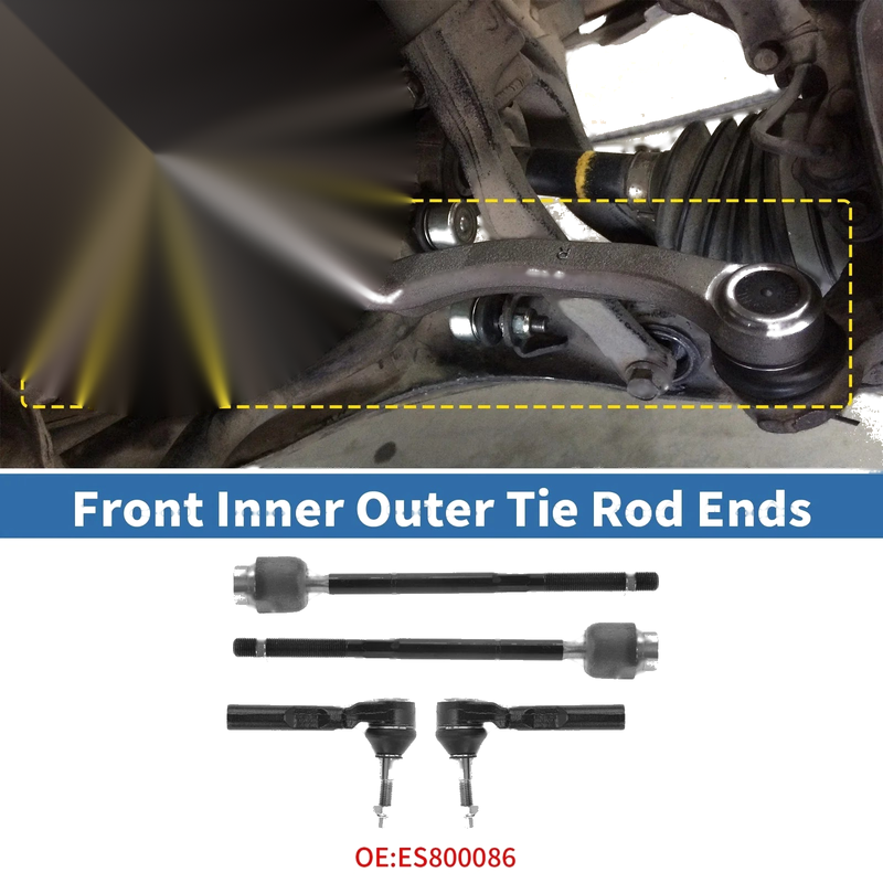 Pontiac G6 6 x Front Inner Outer Tie Rod End Link (2005 - 2010)