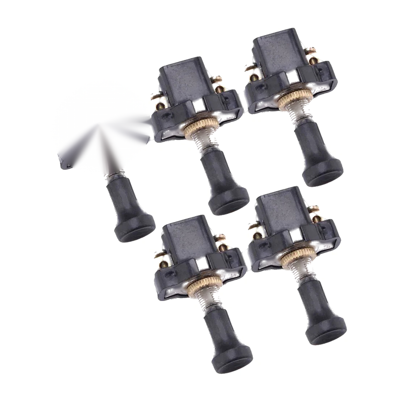 Auto 12V Vehicles 5 x 0.31" Thread Mount Push-Pull Switches