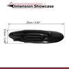 Hyundai Sonata Rear Left Black ABS Exterior Door Handle (2011-2019)