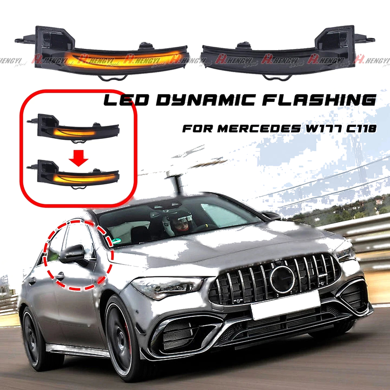 Benz A CLA Class W177 C118 Side Mirror Sequential Light (2019–2026)
