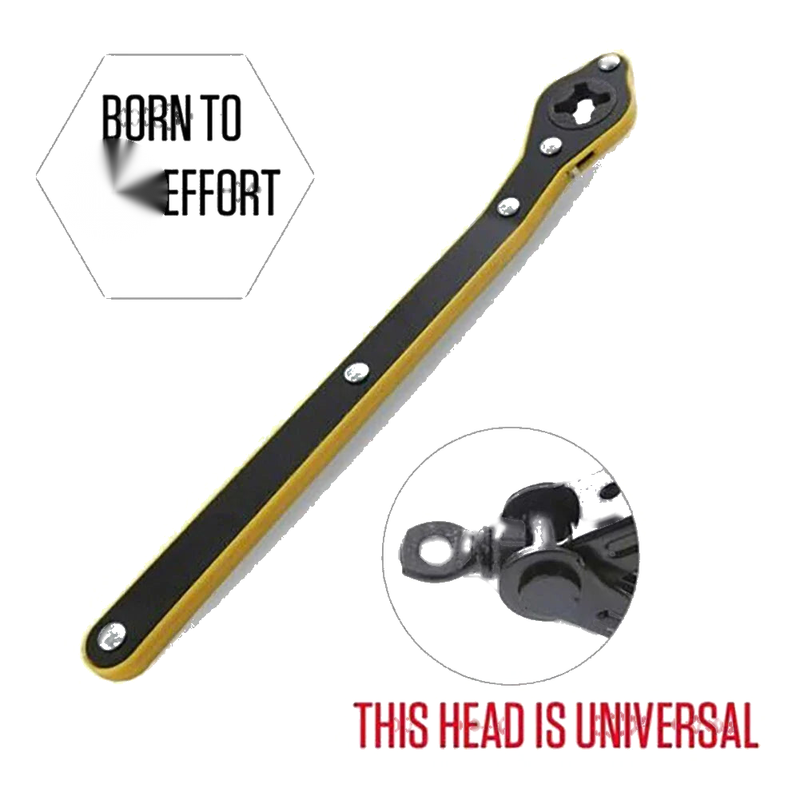 Car Car Scissor Ratchet Wrench / 34cm / Tire/Lug Wrench Handle Repair Tool