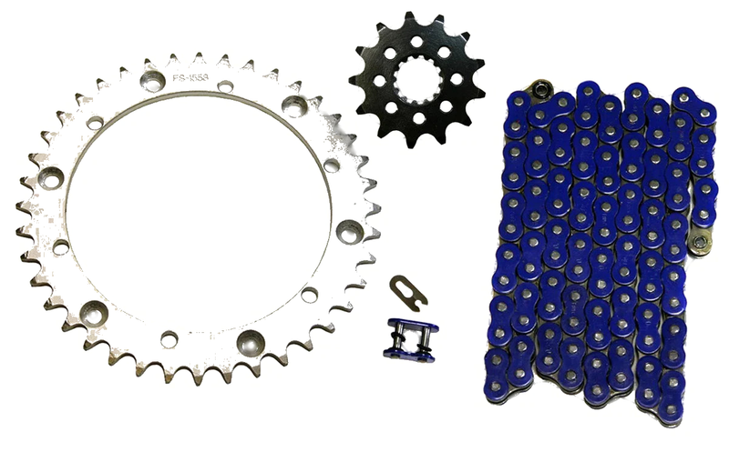 Blue 520x92 O-Ring Drive Chain & 13/40 Sprockets Yamaha Raptor 660 (2001–2005)