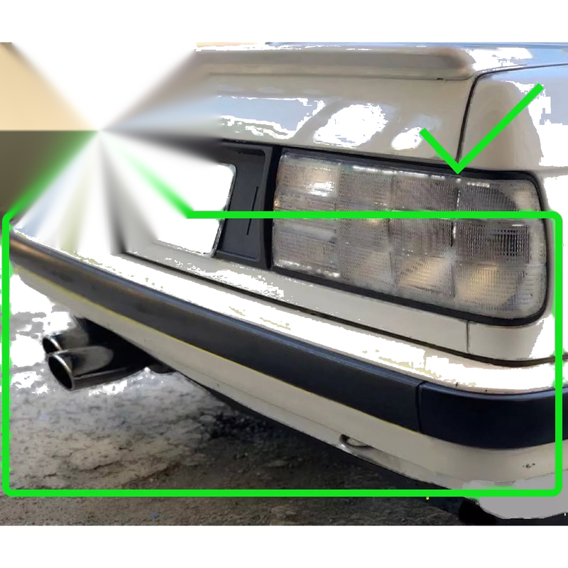 BMW E30 Rear Bumper Molding Left (1988-1993)