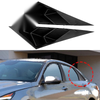 Hyundai Elantra Black Side Window Louver Shutter Cover Trim (2021–2023)