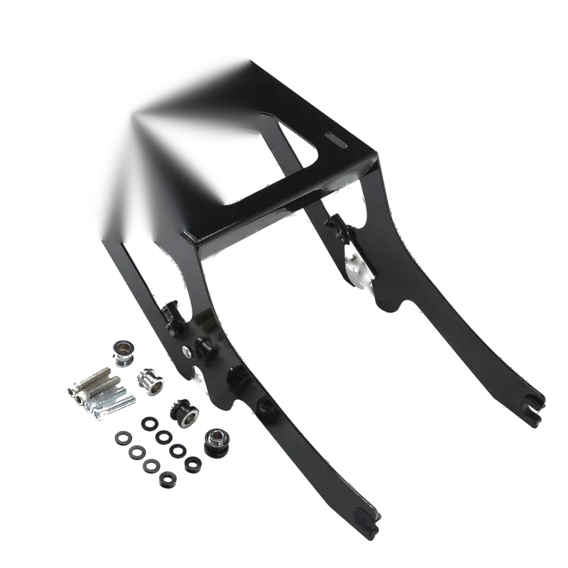 Harley Softail Deluxe FLDE 1 x Black Razor Trunk Mount Rack (2018 - 2025)