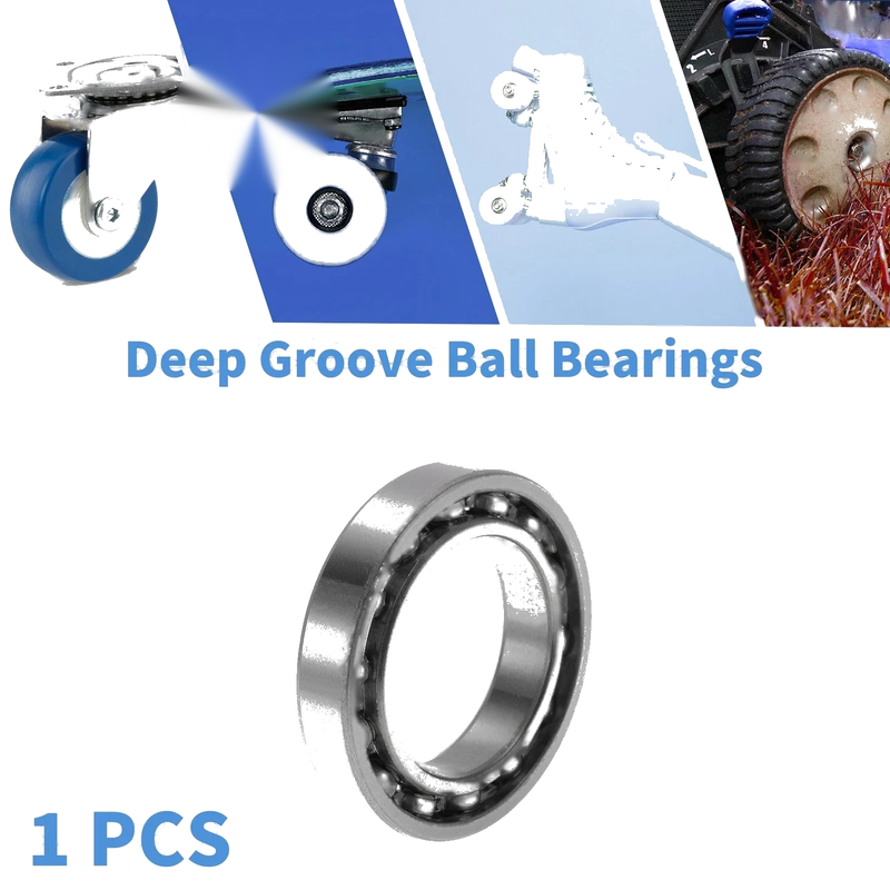 Deep Groove Ball Bearings 30x47x9mm 1 pc Silver Tone