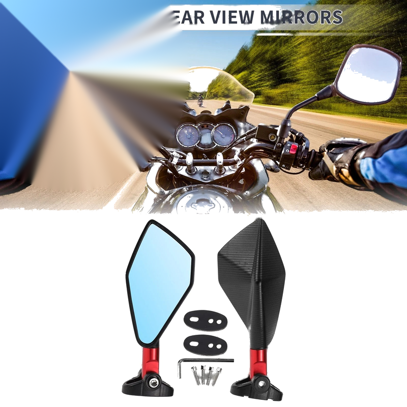 M6 Motorcycle Rear View Mirrors / Handlebar Mirrors