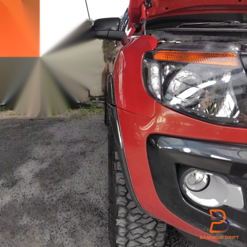 Ford Ranger PX1 T6 3" Matte Black Slim Fender Flares (2012-2014)