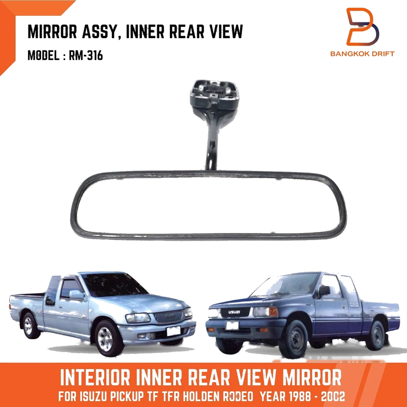 Holden Rodeo Isuzu TF TFR Pickup Ute Interior Rear View Mirror (1988-2002)