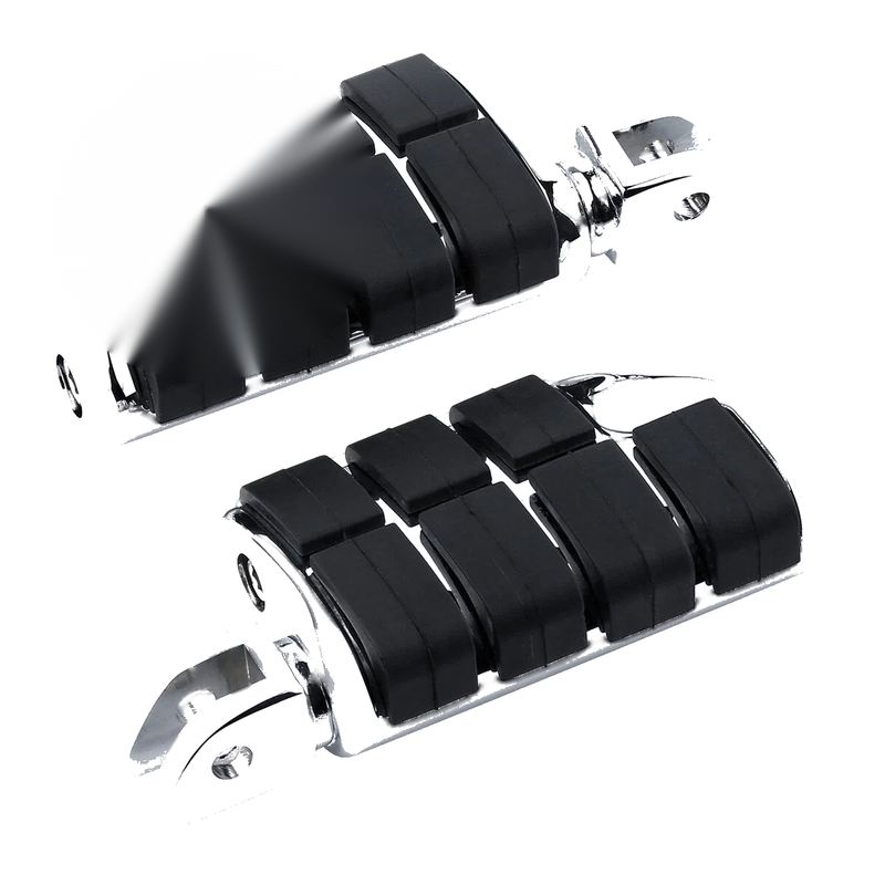 Harley Softail Street Bob 2x Footpegs Footrests Chrome Driver (2018-2025)