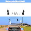 Motorcycle 37cm Clear Windshield Extension