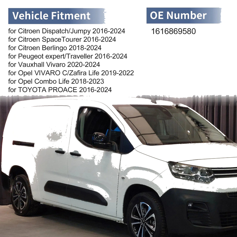 Citroen Dispatch / Jumpy Right Passenger Side Mirror Cover (2007-2023)