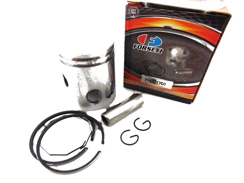 YAMAHA GT80 0.50mm O/S Piston Kit with 47.5mm Rings & Pin Clips (74-80)