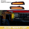Jeep Cherokee - Amber Black 1 Pair LED Side Marker Light (2014-2023)
