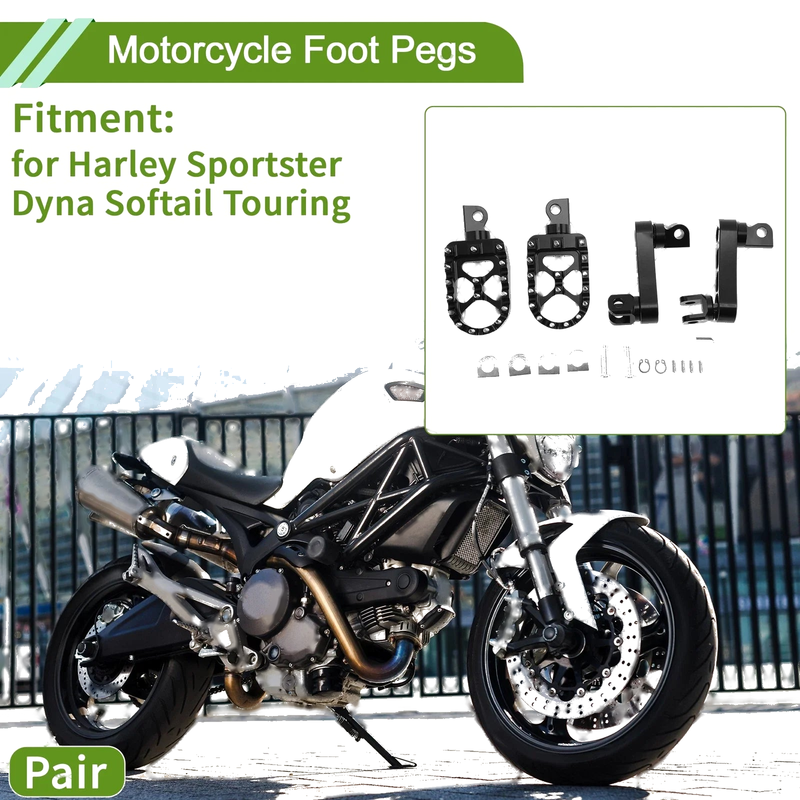 Harley Sportster Dyna Softail Touring Foot Pegs Motorcycle
