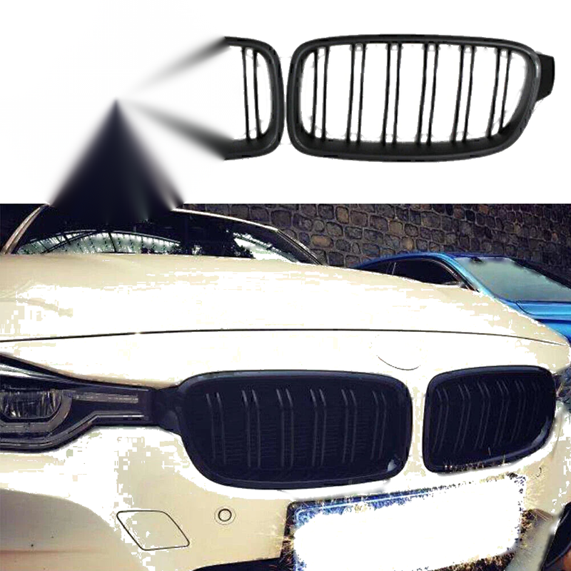BMW F30 F31 F35 3-Series Black Front Grille (2012-2014)