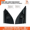 Toyota Hilux Ute Vigo Black Tweeter Mould Front Door Lower Frame (05-14)